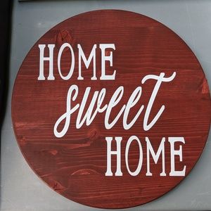 Handmade wooden sign